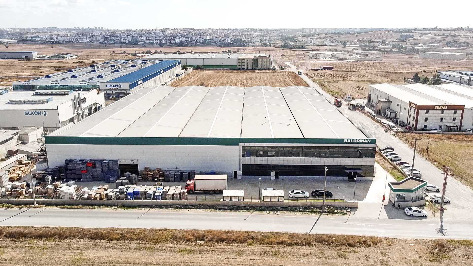 Balorman International Industrial Manufacturing Plant Aerial View